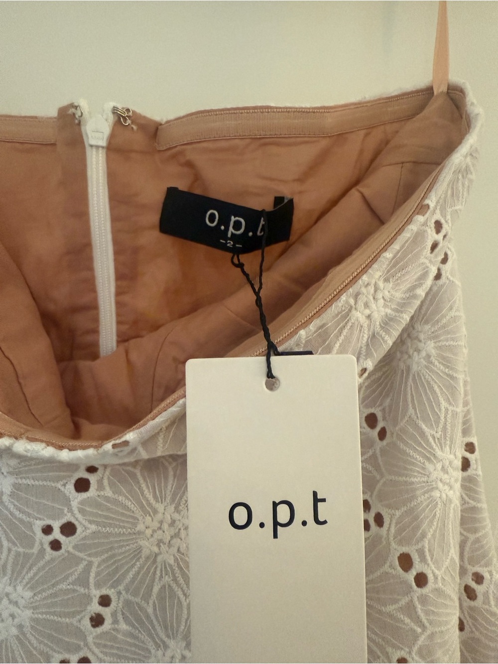 o.p.t. Damaris Strapless White Eyelet Maxi Dress - Picture 6 of 6